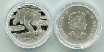 50 Долларов Канада 2014 Белый Медведь
