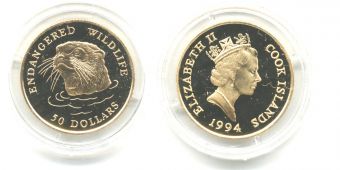 Острова Кука 50 Долларов 1994 Выдра