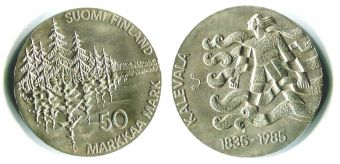 50 Марок Финляндия 1985 Калевала