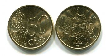 Италия 50 центов 2002