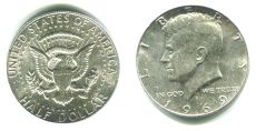 США 50 Центов 1969 год Кеннеди    