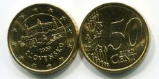 Словакия 50 Центов 2009 Регулярная  